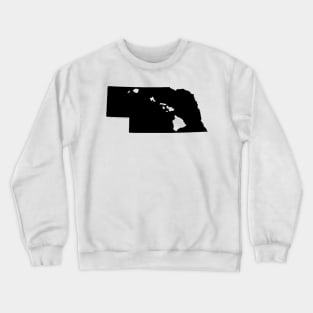 Nebraska and Hawai'i Roots by Hawaii Nei All Day Crewneck Sweatshirt